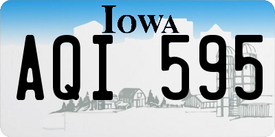 IA license plate AQI595