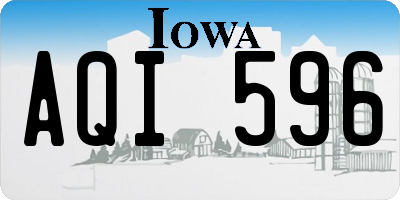 IA license plate AQI596