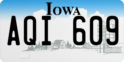 IA license plate AQI609