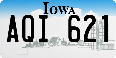 IA license plate AQI621