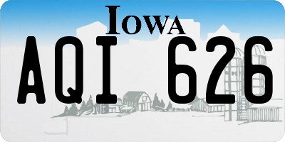 IA license plate AQI626