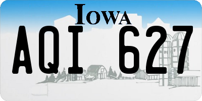 IA license plate AQI627