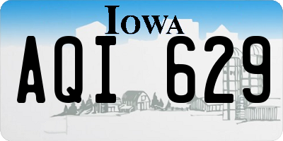 IA license plate AQI629