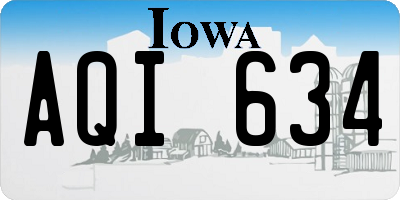 IA license plate AQI634