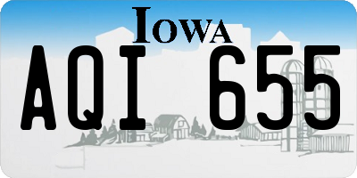 IA license plate AQI655