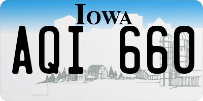 IA license plate AQI660