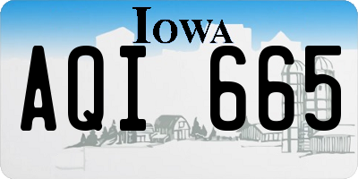 IA license plate AQI665
