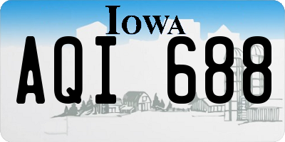 IA license plate AQI688