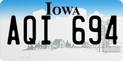 IA license plate AQI694