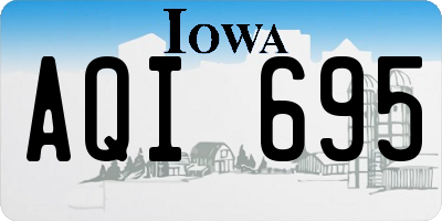 IA license plate AQI695