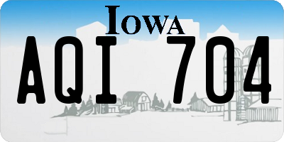 IA license plate AQI704