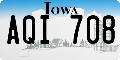 IA license plate AQI708