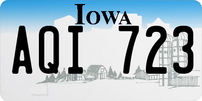 IA license plate AQI723