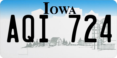 IA license plate AQI724