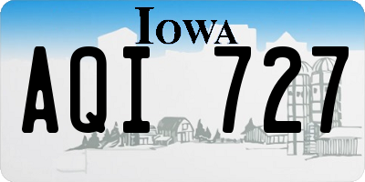 IA license plate AQI727