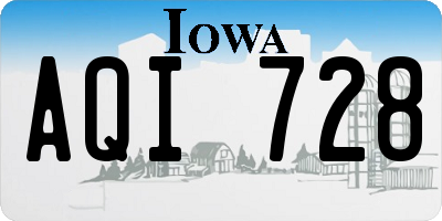 IA license plate AQI728