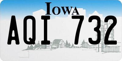 IA license plate AQI732