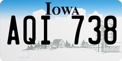 IA license plate AQI738