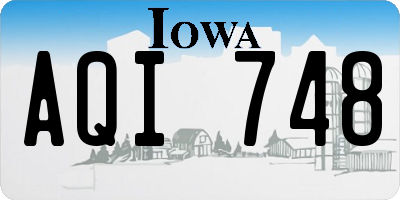 IA license plate AQI748