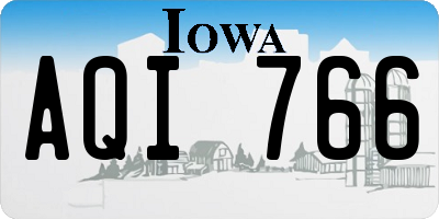 IA license plate AQI766