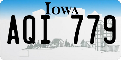 IA license plate AQI779