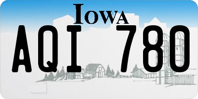 IA license plate AQI780