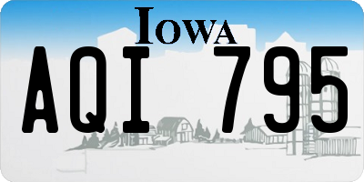 IA license plate AQI795