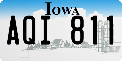 IA license plate AQI811