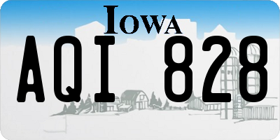 IA license plate AQI828