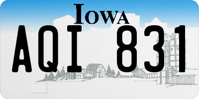 IA license plate AQI831