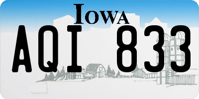 IA license plate AQI833