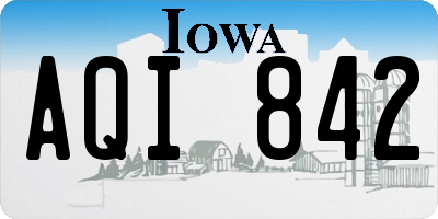 IA license plate AQI842