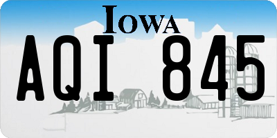 IA license plate AQI845