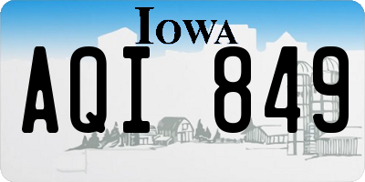 IA license plate AQI849