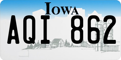 IA license plate AQI862