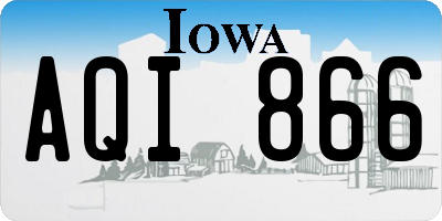 IA license plate AQI866