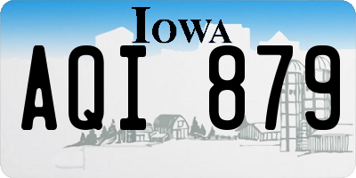 IA license plate AQI879