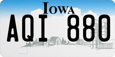 IA license plate AQI880