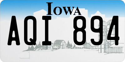 IA license plate AQI894