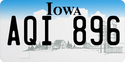 IA license plate AQI896