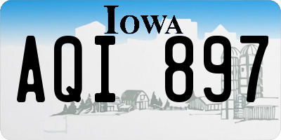 IA license plate AQI897