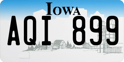 IA license plate AQI899