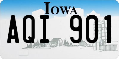 IA license plate AQI901