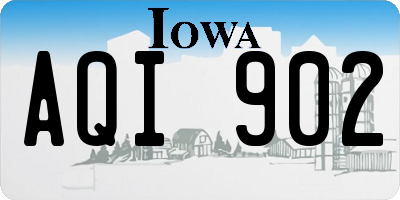 IA license plate AQI902