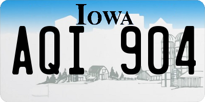IA license plate AQI904