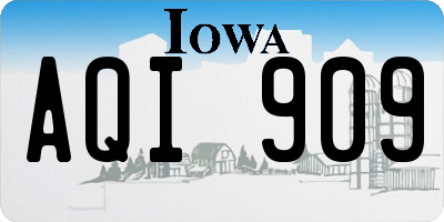 IA license plate AQI909