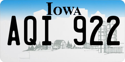IA license plate AQI922
