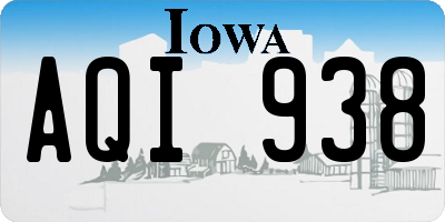 IA license plate AQI938