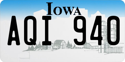 IA license plate AQI940