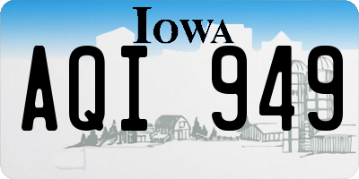 IA license plate AQI949